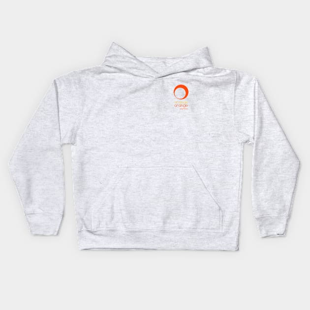 Orange Orange - Pocket Tee Kids Hoodie by Roufxis